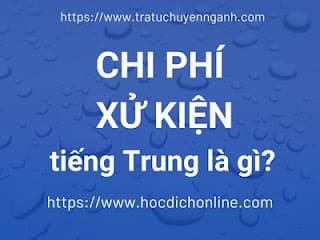 Chi phí xử kiện tiếng Trung là gì? 1 Chi phí xử kiện tiếng Trung là gì?