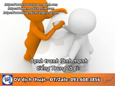 Khả năng cạnh tranh 1 Khả năng cạnh tranh tiếng Trung là gì?