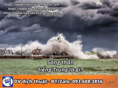 Sóng thần tiếng Trung là gì? 1 Sóng thần tiếng Trung là gì?