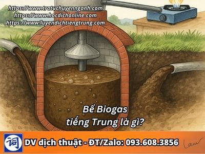 Bể biogas tiếng Trung là gì? 1 Bể biogas tiếng Trung là gì?