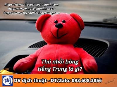 Thú nhồi bông tiếng Trung là gì? 1 Thú nhồi bông tiếng Trung là gì?
