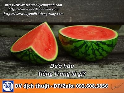 Dưa hấu tiếng Trung là gì? 1 Dưa hấu tiếng Trung là gì?