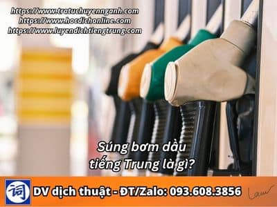 Súng bơm dầu tiếng Trung là gì? 1 Súng bơm dầu tiếng Trung là gì?