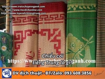 Chiếu cói tiếng Trung là gì? 1 Chiếu cói tiếng Trung là gì?