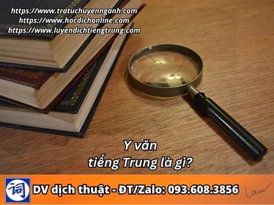 Y văn tiếng Trung là gì? 1 Y văn tiếng Trung là gì?