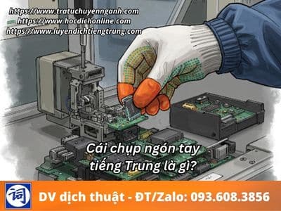 Cái chụp ngón tay tiếng Trung là gì? 3 Cái chụp ngón tay tiếng Trung là gì?