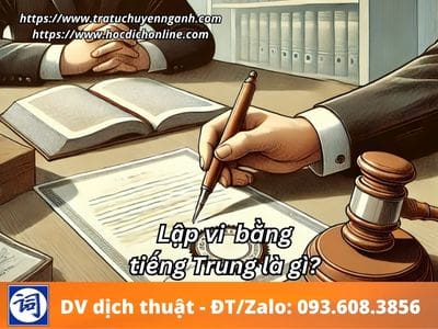 Lập vi bằng tiếng Trung là gì? 13 Lập vi bằng tiếng Trung là gì?