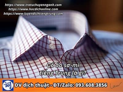 Cổ áo sơ-mi tiếng Trung là gì? 1 Cổ áo sơ-mi tiếng Trung là gì?